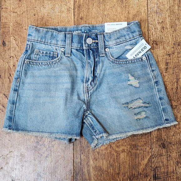 OLD NAVY - High Rise Above The Knee Girl's Jean Shorts - Sz 8 - NWT  NEW - Picture 1 of 5
